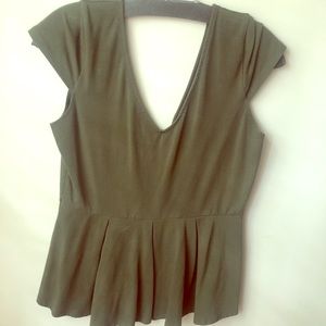 Victoria’s Secret army green skirted/flared top